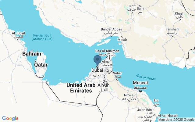 Kaart met locatie Dubai Mall